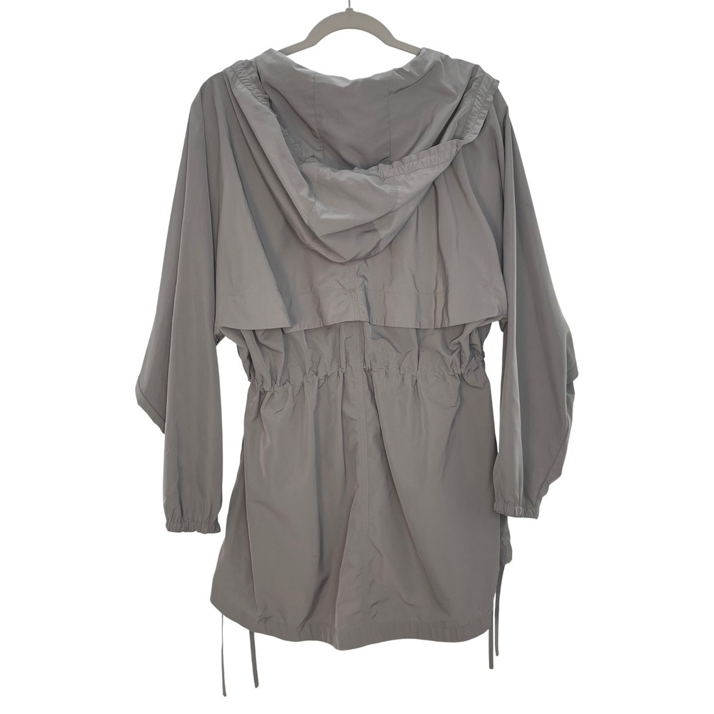 Athleta Women's Gray Hooded Lightweight Utility Anorak Jacket Size XXS/XS - Picture 3 of 12